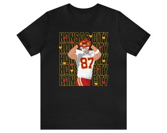 Travis Kelce Heart Hands Shirt, Kansas City Chiefs Football Tee