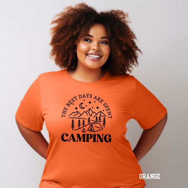 The Best Days Are Spent Camping Tshirt, Camping Tshirt, Camping Shirts, I love Camping Shirts, Group Camping Shirts