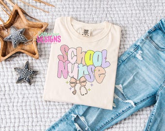 Camiseta divertida de enfermera escolar: algodón suave, regalo para la vuelta al cole