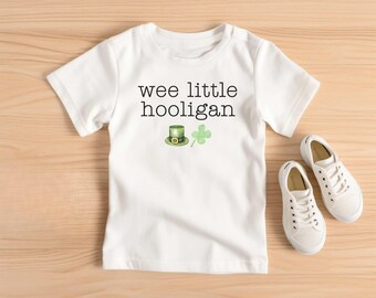 Camiseta para niño pequeño Wee Little Hooligan, camiseta del Día de San Patricio