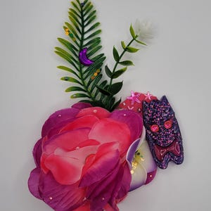Tropical Tiki Hair Flower Clip