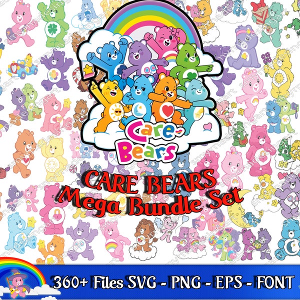 Care Bear, Care bears SVG Bundle, Cutting, Sublimation, care bears svg, care bear svg, care bear png, care bears png, care bears, carebear