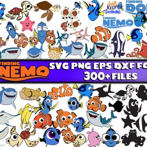 Finding Nemo SVG, Finding Nemo bundle, Finding Nemo svg, Finding Nemo clipart, Finding Nemo png, nemo png, nemo svg, nemo font, dory svg