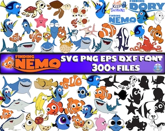 Buscando a Nemo SVG, Buscando a Nemo paquete, Buscando a Nemo svg, Buscando a Nemo clipart, Buscando a Nemo png, nemo png, nemo svg, fuente nemo, dory svg