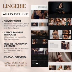 Black Dark Shopify Theme 2.0 for Lingerie & Intimates | Luxe Minimal Template image 3