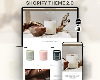 Beige Minimal Shopify Theme 2.0 for Candle & Soap Shops | Clean Modern Website Template