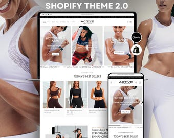 Activewear Shopify Theme: Clean, Modern Design (OS 2.0), Free Installation Included