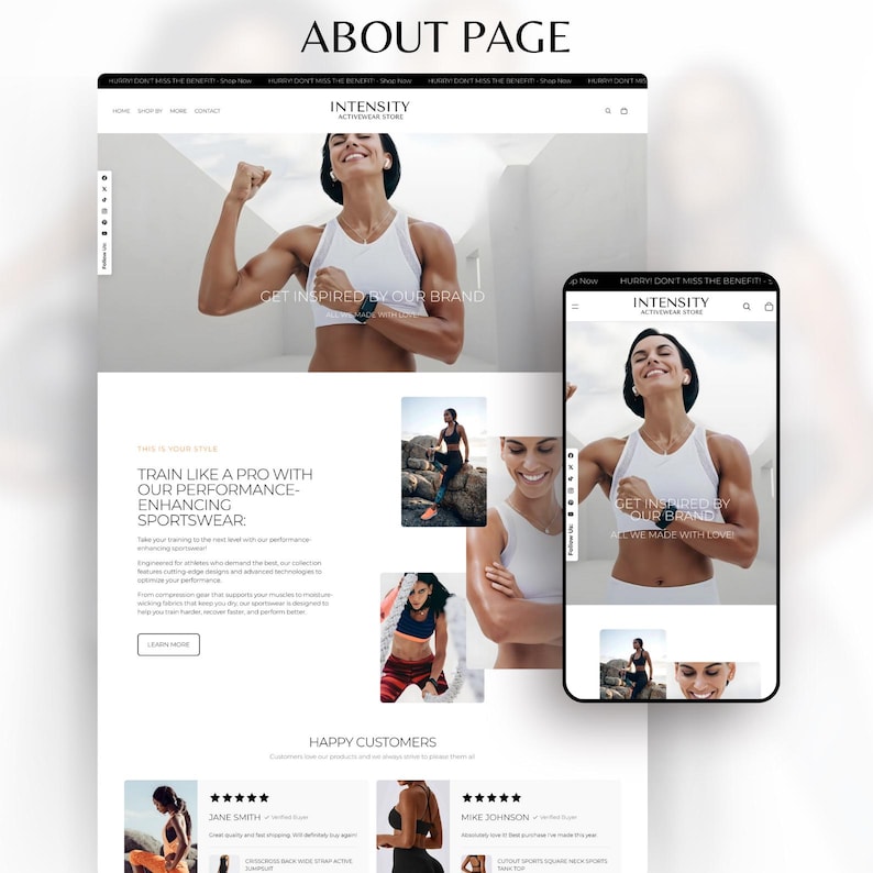 White Black Shopify Theme 2.0 for Sportswear & Activewear | Clean Minimal Template image 10