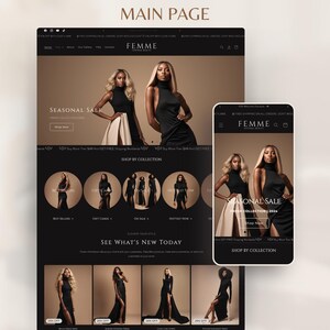 Clothing Shopify Theme 2.0 for Women's Streetwear Fashion & Beauty | Luxe Minimal Beige Black Template image 11