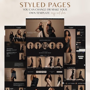 Clothing Shopify Theme 2.0 for Women's Streetwear Fashion & Beauty | Luxe Minimal Beige Black Template image 6