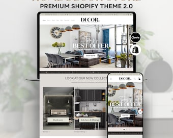 Elegant Home Decor Shopify 2.0 Store | Luxury Furniture Boutique Template | Minimalist Website Layout