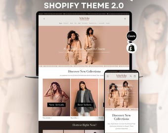Feminine Boutique Shopify Theme: Pink & White, Minimal Design, Free Installation Included