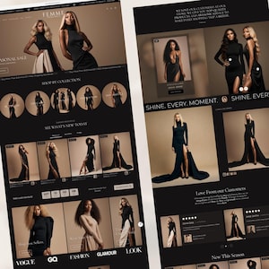 Clothing Shopify Theme 2.0 for Women's Streetwear Fashion & Beauty | Luxe Minimal Beige Black Template image 4