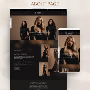 Clothing Shopify Theme 2.0 for Women's Streetwear Fashion & Beauty | Luxe Minimal Beige Black Template image 12