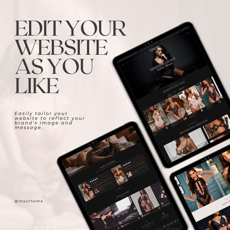 Black Dark Shopify Theme 2.0 for Lingerie & Intimates | Luxe Minimal Template image 8