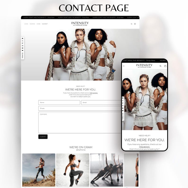 White Black Shopify Theme 2.0 for Sportswear & Activewear | Clean Minimal Template image 12