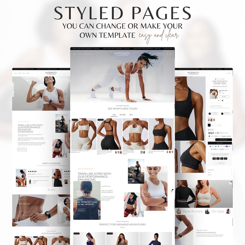 White Black Shopify Theme 2.0 for Sportswear & Activewear | Clean Minimal Template image 3