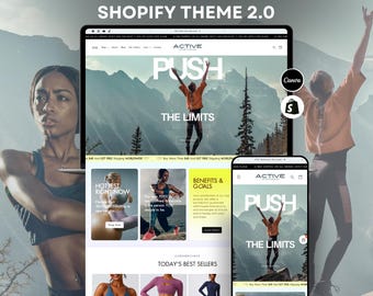 Activewear Shopify Theme: Clean Sportswear Design (OS 2.0), Free Installation Included