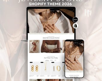 Beige White Shopify Theme 2.0 for Jewelry & Bijouterie | Clean Minimal Template
