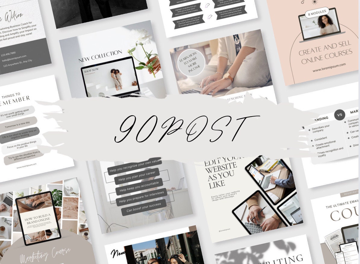 Business Coach Instagram Templates | Social Media Manager Templates ...