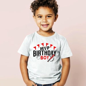 Personalized Baseball Birthday gift Shirt First Birthday Tee for Boys and Girls Baseball Number Tee Birthday Boy Shirt Baseball Birthday