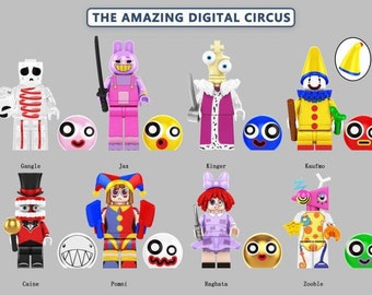 Amazing Digital Circus Character - Clamp Building Block Custom Minifigure MOC