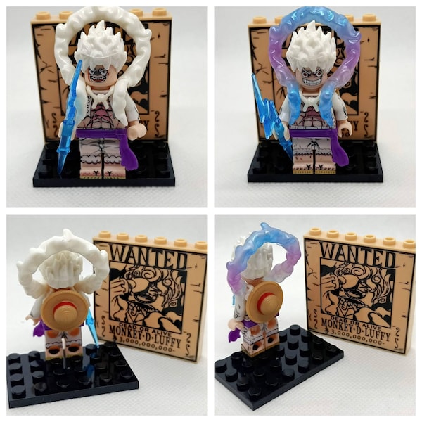 Luffy / Ruffy One Piece - Klemmbaustein Custom Minifigur MOC