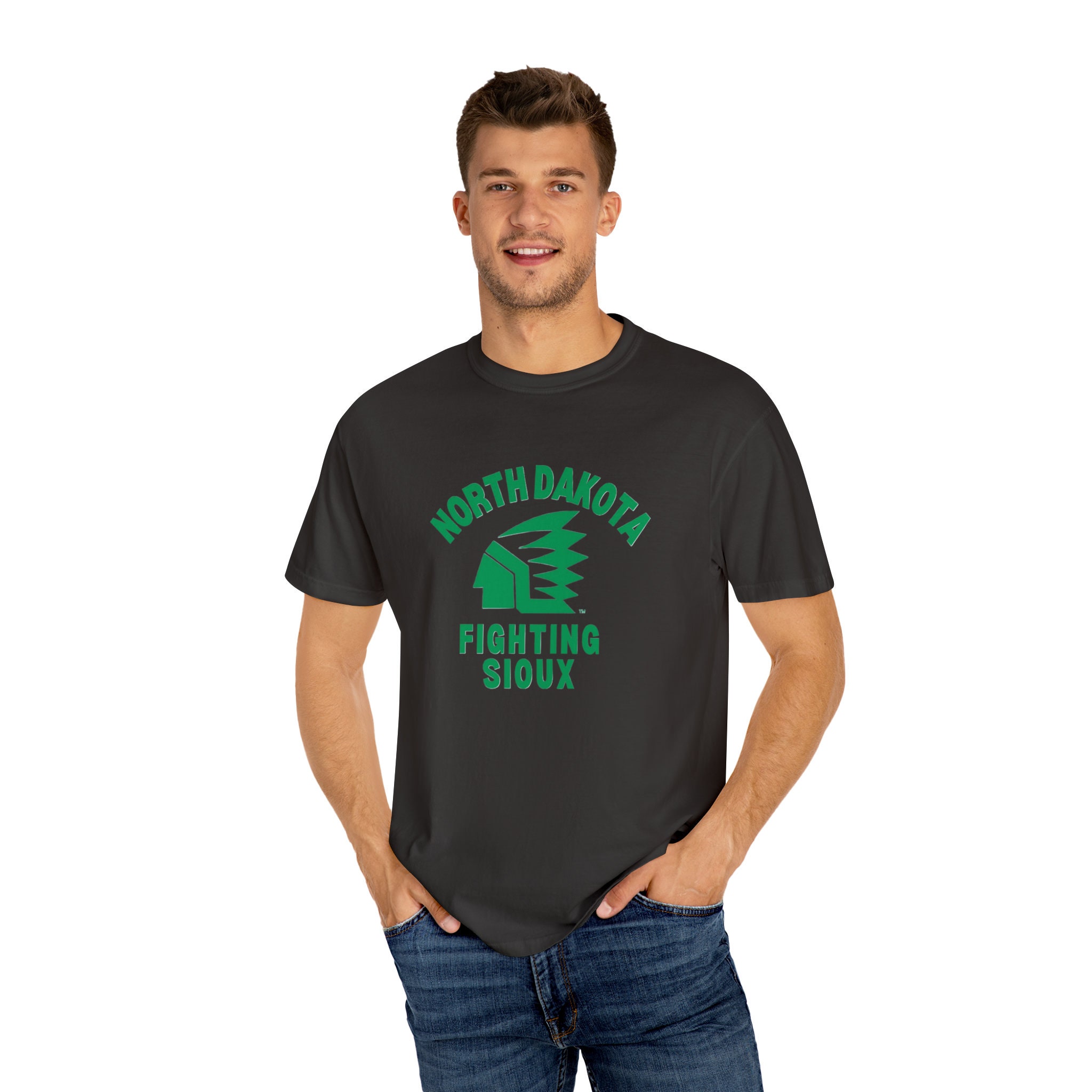 Fighting Sioux Forever Crewneck Sweatshirt - Distressed Logo