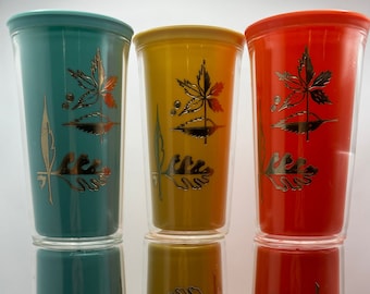 Mid-mod geïsoleerde "Sta-cold" Burrite Tumblers van Pretty Products, Inc. Set van 6