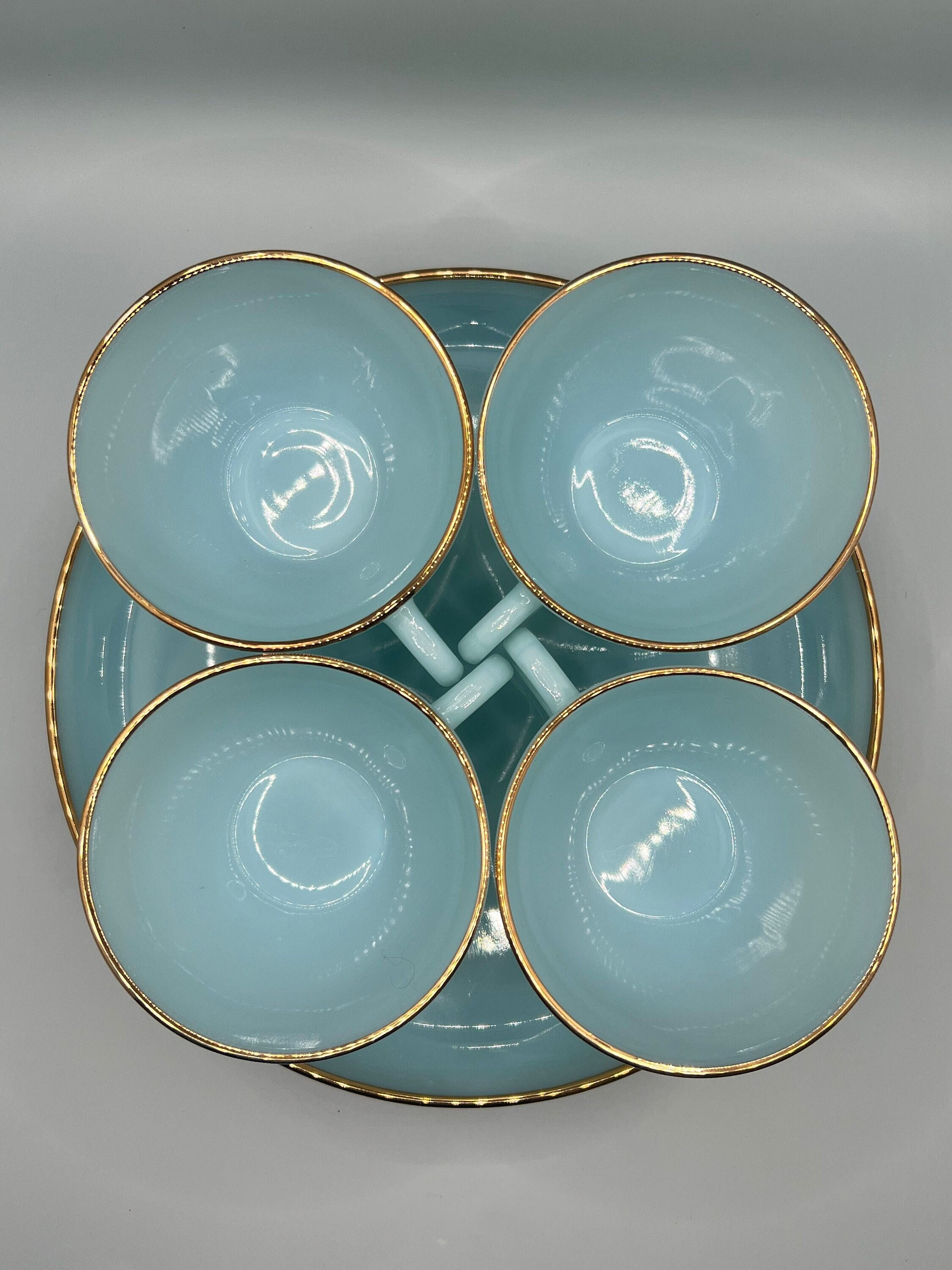 レア Fire King Turquoise Blue Ice Bucket レア Fire King Turquoise Blue Ice Bucket レア Fire King