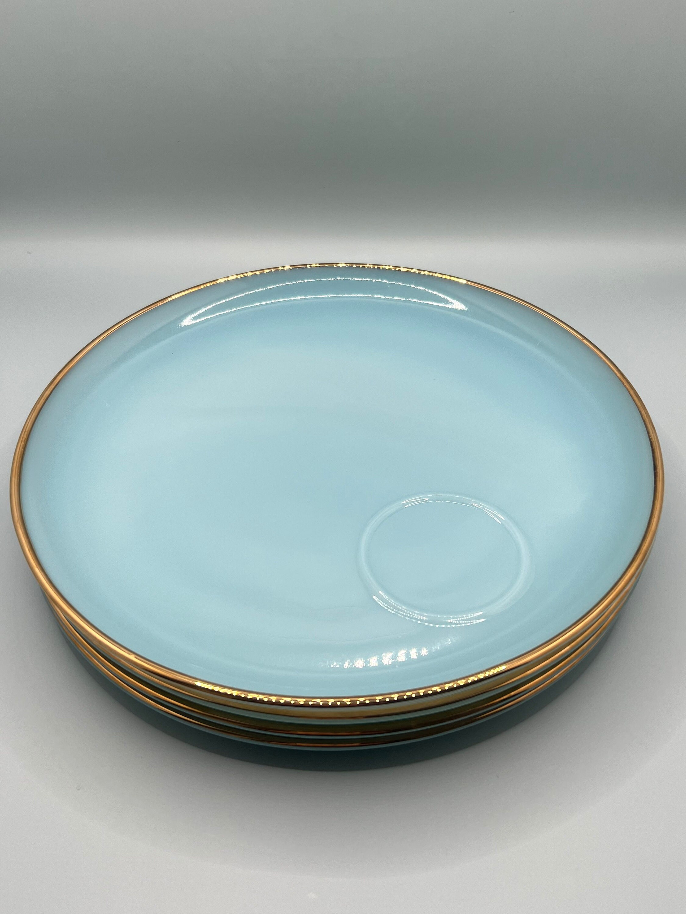 Fire King by Anchor Hocking 1950's Blue Turquoise 