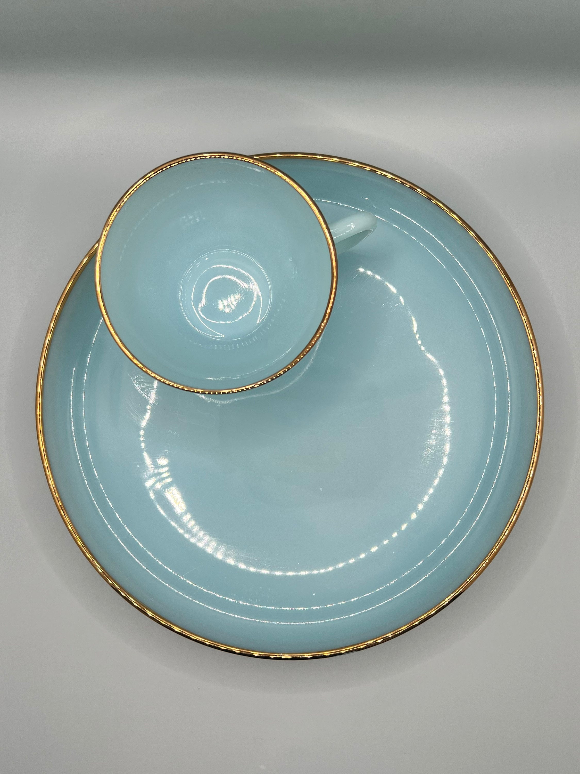 Fire King by Anchor Hocking 1950's Blue Turquoise 