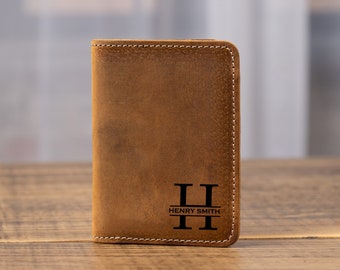 Front Pocket Wallet, Custom Leather Wallet, Slim front pocket bifold wallet, Personalized Slim Wallet, Card Holder, Engraved Wallet