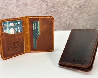 Front Pocket Wallet, Leather Wallet, Custom Leather Wallet, Pocket Bifold Wallet, Slim Wallet, Card Holder, Engraved Wallet, Men Wallet