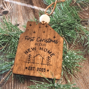 First Christmas New Home Laser File, New Home Gift Tag