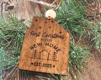 First Christmas New Home Laser File, New Home Gift Tag