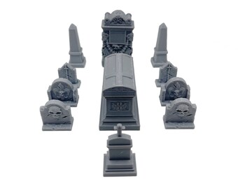 EnderToys Power Generators - Set Di 5 Terreni Scenici Stampati In 3D Per Wargame Con Miniature 28mm - Bianco, Verniciabili - Adatti A Battaglie Medievali, Moderne E Futuristiche
