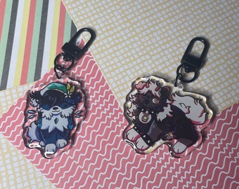 Llaveros acrílicos de 2 pulgadas de Genshin Puppers