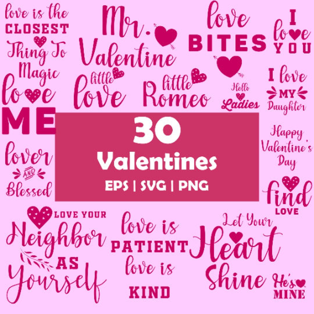 Retro Valentines SVG Bundle Valentine Shirts Svg Retro Valentine ...
