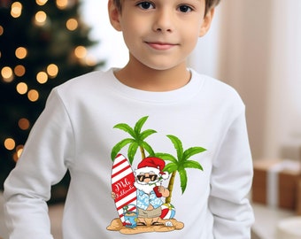Mele Kalikimaka Christmas Sweatshirt, Hawaiian Christmas Sweater, Mele Kalikimaka, Merry Christmas Hawaiian Christmas, Beach Lover Christmas