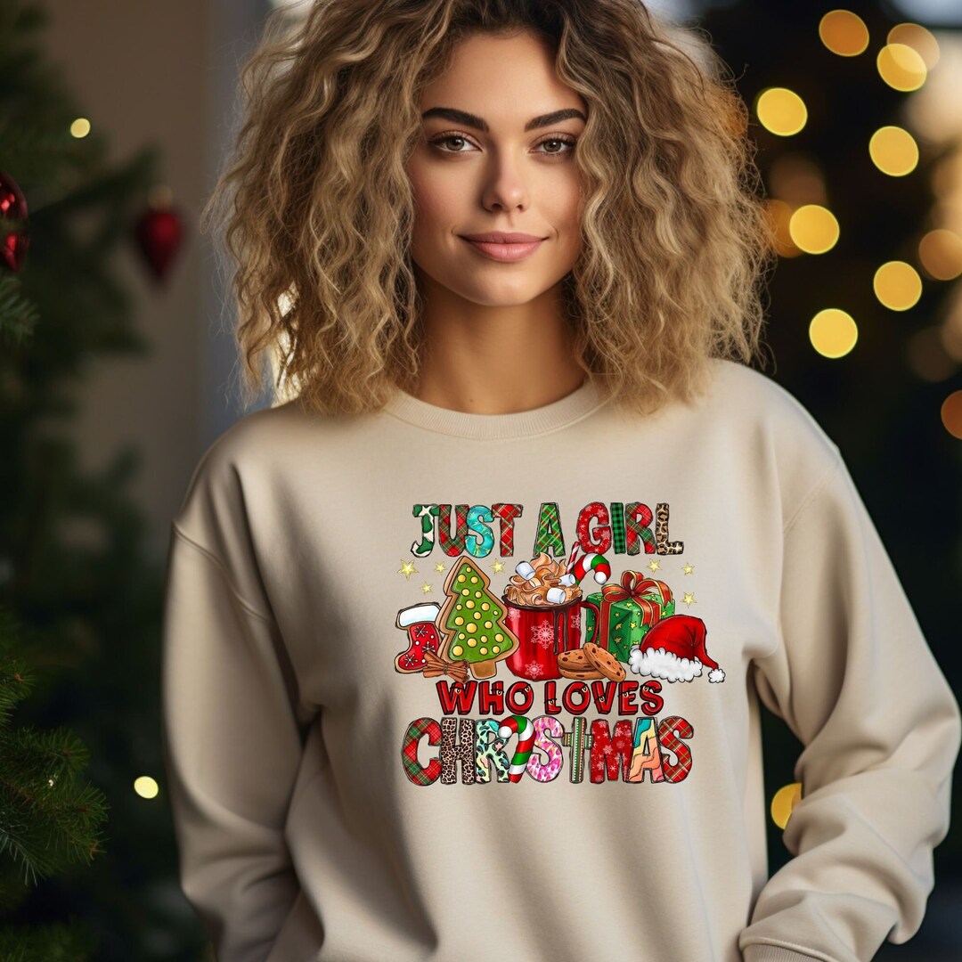 Just A Girl Who Loves Anime & Christmas Unisex Hoodie
