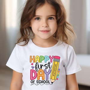 Happy First Day of School Shirt, School Teacher Life Shirt, 1st Day of School Shirt, Teacher Appreciation Gift Shirt, Back To School Shirt