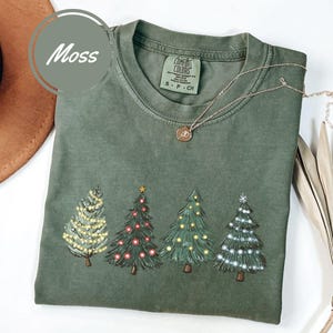 Green Tree Christmas Shirt: Cozy Comfort Colors® Holiday Tee