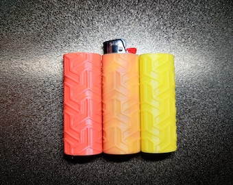 Color Changing Lighter Case Tri Arrow Pattern