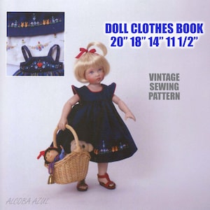 20 &quot;18&quot; 14&quot; 11 1/2&quot; Zoll Puppenkleidung Vintage Schnittmuster PDF | Pullover Journal Petticoat Kopie Stoff Mantel Kleid eBook Instant Download