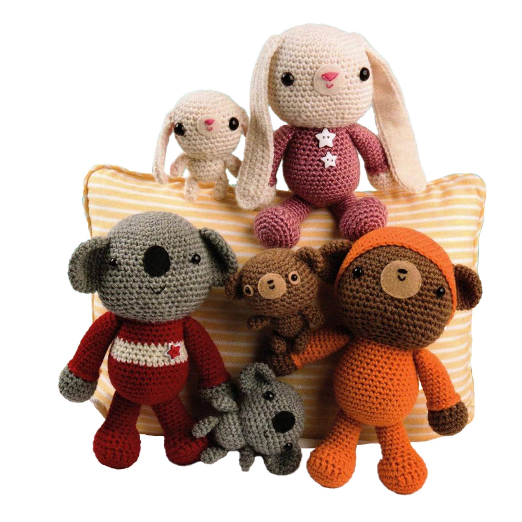 パジャマ あみぐるみ 4点 2 in 1 パーカー バニー かぎ針編みパターン | バニー + パーカー