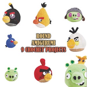 Amigurumi Round Birds CROCHET PATTERN PDF | Beginner-friendly Cuddle Stuffed Toy Unique Softie Christmas Gift Birthday Find Digital Download