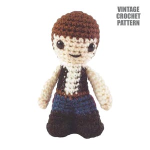 CROCHET PATTERN Amigurumi Star Wars Saga Han Solo PDF | Vintage Bounty Hunter Millennium Falcon Plush Stuffed Toy Booklet Instant Download