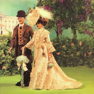 Irisches Häkelkleid Paillettenkleid MUSTER Barbie Mrs Hut Geldbörse Sonnenschirm Sofort Download PDF