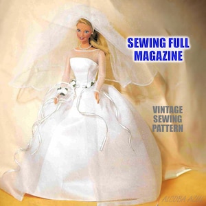 Vintage Patrones Sewing Magazine 11.5 inch Fashion Doll Clothes | Spanish language | PATTERN PDF Journal Publication Copy Instant Download